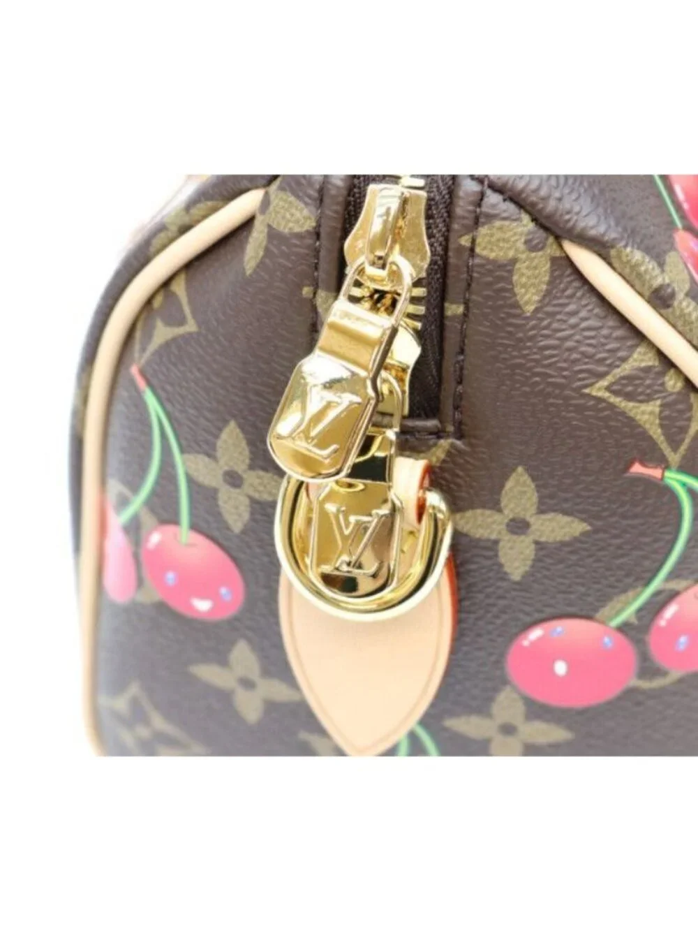 Louis Vuitton Takashi Murakami Monogram Cherry Speedy Bandouliere 20 Handbag